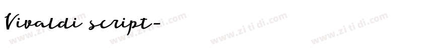 Vivaldi script字体转换